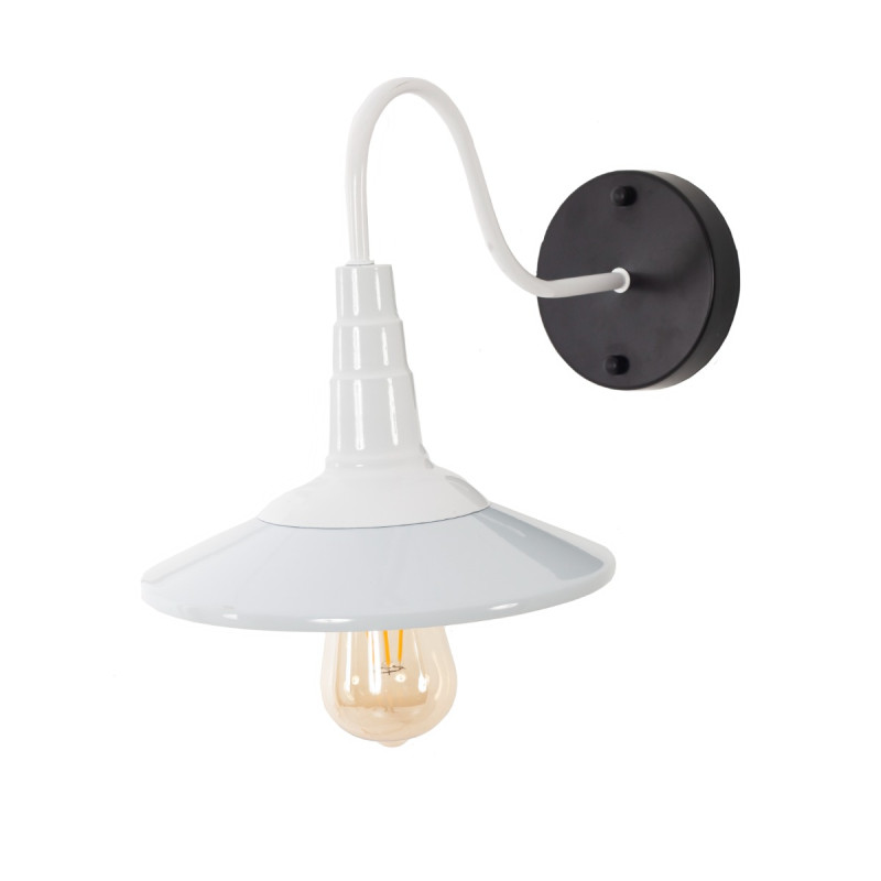 Artekko Artekko Aluminum Φωτιστικό Απλίκα Μονόφωτο (Ε27) Λευκό με Καθρέφτη (24x24x14)cm 023-3326