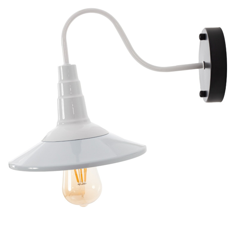 Artekko Artekko Aluminum Φωτιστικό Απλίκα Μονόφωτο (Ε27) Λευκό με Καθρέφτη (24x24x14)cm 023-3326