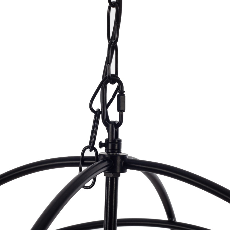 Artekko Artekko Iron Φωτιστικό Οροφής 6φωτο (Ε14) Μεταλλικό Μαύρο (53x53x50)cm 023-3333