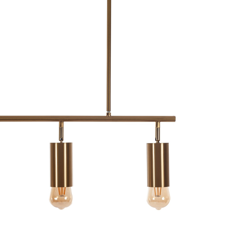 Artekko Artekko Iron Φωτιστικό Οροφής 5φωτο (Ε27) Μεταλλικό Χρυσό (110x10x85)cm 023-3350