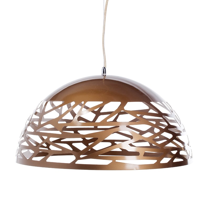 Artekko Artekko Bowl Μεταλλικό Χρυσό Φωτιστικό Οροφής (E27) (50x50x26.5)cm 023-4002