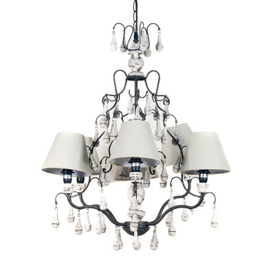 Artekko Artekko Snowfall Μεταλλικό Λευκό Εξάφωτο Φωτιστικό Οροφής (E14) - χωρίς καπέλα 027-5028