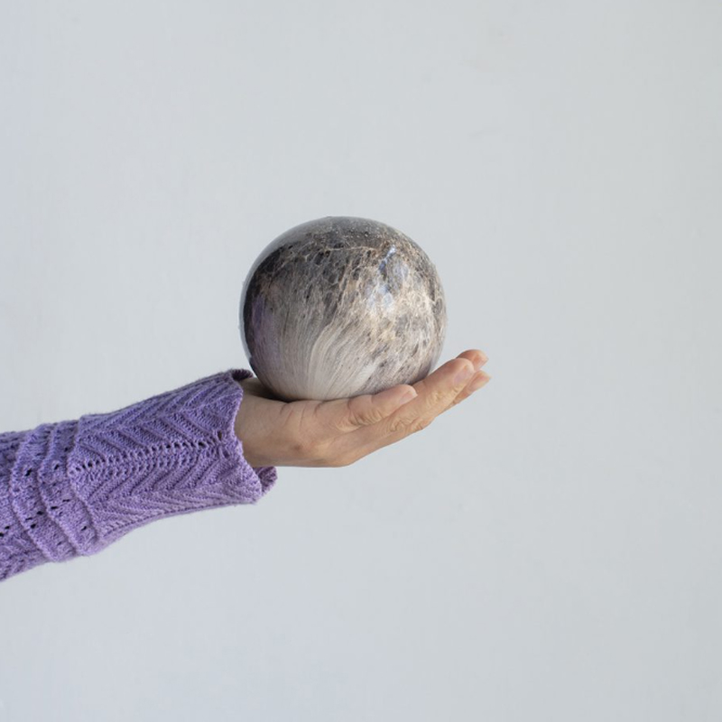 Artekko Artekko Marbleized Διακοσμητικές Κεραμικές Σφαίρες σε Γκρι Αποχρώσεις (10x10x9.5)cm 3pcs 1154