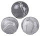 Artekko Artekko Marbleized Διακοσμητικές Κεραμικές Σφαίρες σε Γκρι Αποχρώσεις (10x10x9.5)cm 3pcs 1154