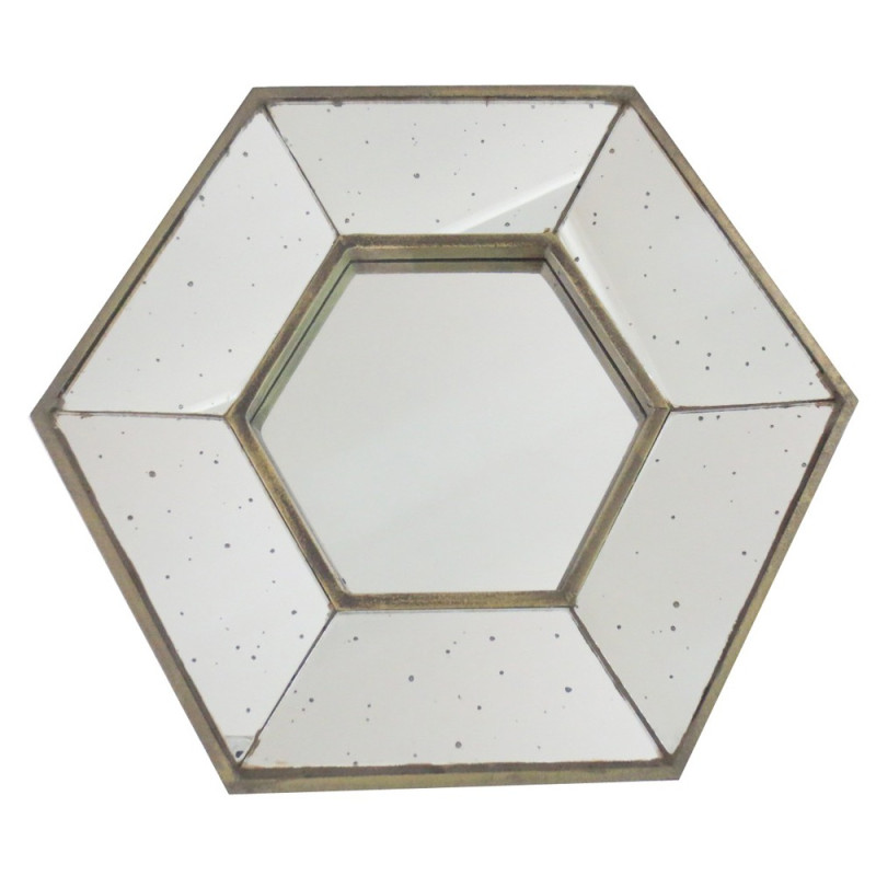 Artekko Artekko Dorthea MDF Πολυγωνικός Καθρέπτης Τοίχου 1181402533-CB