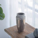 Artekko Artekko Uma Βάζο από Τερακότα σε Ασημί με Γκρι (14x14x27.9)cm 1196