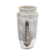 Artekko Artekko Uma Βάζο από Τερακότα σε Ασημί με Γκρι (14x14x27.9)cm 1196