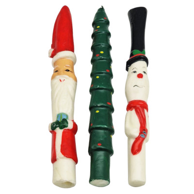 Artekko Artekko Xmass Χριστουγεννιάτικα Κεριά Παραφίνης 11cm 3pcs 127-0753