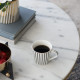 Artekko Artekko Iqorser Κούπα Πορσελάνης Bone China σε Λευκό με Μαύρο (13.5x9.5x9)cm 1347A-DS