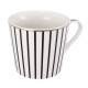 Artekko Artekko Iqorser Κούπα Πορσελάνης Bone China σε Λευκό με Μαύρο (13.5x9.5x9)cm 1347A-DS