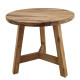 Artekko Artekko Munggur Ξύλινο Τραπέζι Σαλονιού σε Φυσική Απόχρωση (Φ60x55)cm 201-0459