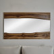 Artekko Artekko Munggur Ξύλινος Καθρέπτης Τοίχου σε Φυσική Απόχρωση (121x70x2.5)cm 201-0479