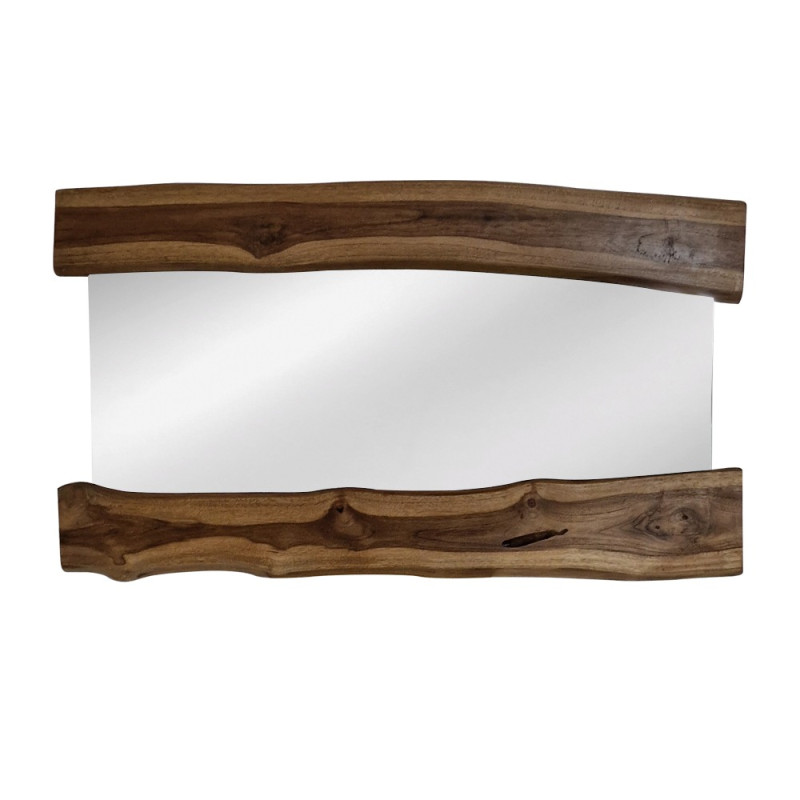 Artekko Artekko Munggur Ξύλινος Καθρέπτης Τοίχου σε Φυσική Απόχρωση (121x70x2.5)cm 201-0479