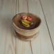Artekko Artekko Woody Ξύλινο Διακοσμητικό Μπολ σε Φυσική Απόχρωση (20x20x12)cm 201-0484
