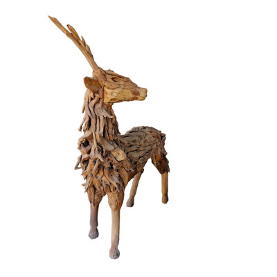 Artekko Artekko Munggur Ξύλινο Χειροποιητο Ελάφι σε Φυσική Απόχρωση (150x60x200)cm 201-0490