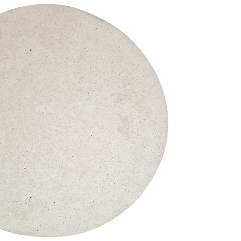 Artekko Artekko Solid Λευκό Βοηθητικό Τραπέζι από Terrazzo (51x51x70)cm 201-0492