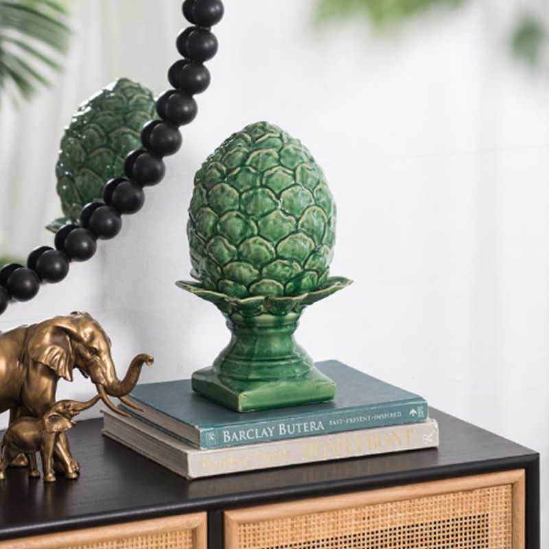 Artekko Artekko Artichoke Διακοσμητική Κεραμική Πράσινη Αγκινάρα (19x19x31)cm 2019