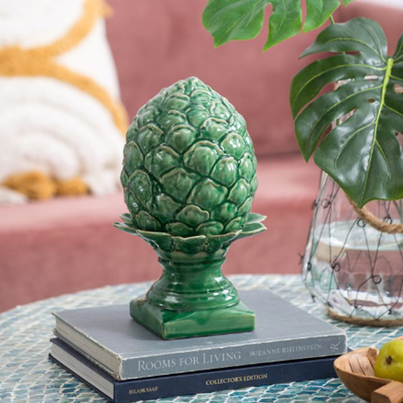 Artekko Artekko Artichoke Διακοσμητική Κεραμική Πράσινη Αγκινάρα (19x19x31)cm 2019