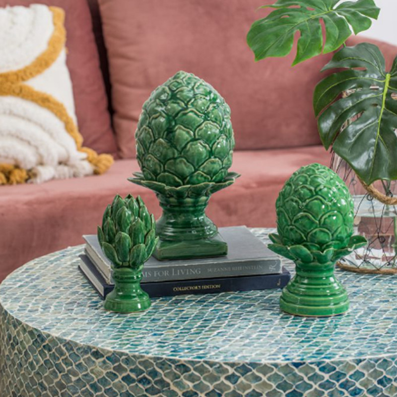 Artekko Artekko Artichoke Διακοσμητική Κεραμική Πράσινη Αγκινάρα (19x19x31)cm 2019