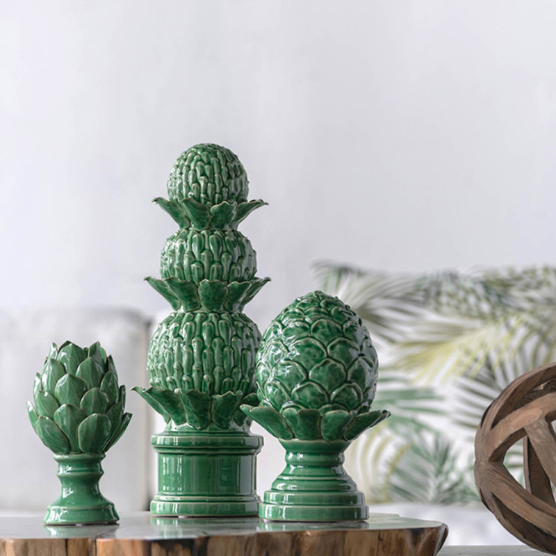 Artekko Artekko Artichoke Διακοσμητική Κεραμική Πράσινη Αγκινάρα (19x19x31)cm 2019