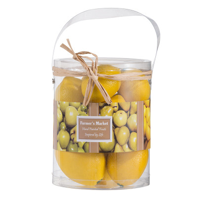Artekko Artekko Fruit Διακοσμητικά Τεχνητά Κίτρινο Λεμόνια από Φελιζόλ (14x14x18)cm 10pcs 27806