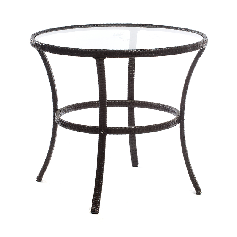 Artekko Artekko Kloas Τραπέζι Κήπου Ρατάν με Τζάμι (80x80x70)cm 303-1343