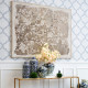 Artekko Artekko Blossom MDF Μπεζ Πίνακας σε Καμβά με Άνθη Κερασιάς (121.9x3.8x152.4)cm 32231
