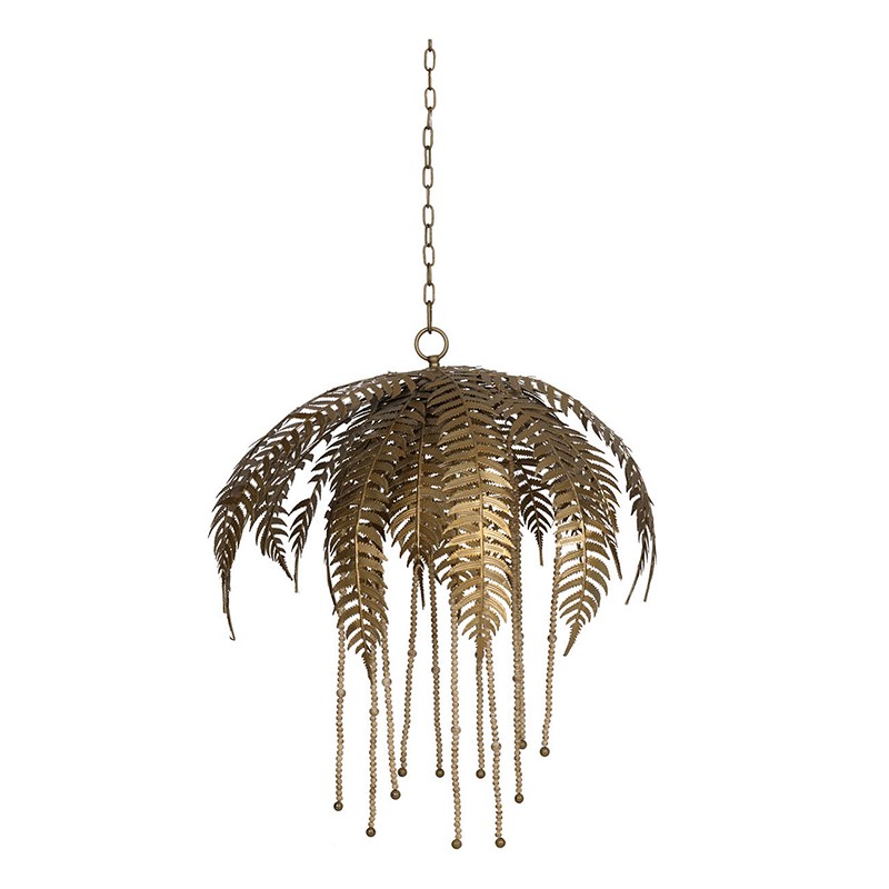 Artekko Artekko Palm Χρυσό Μεταλλικό Φωτιστικό Οροφής (56x56x48)cm 41359CE