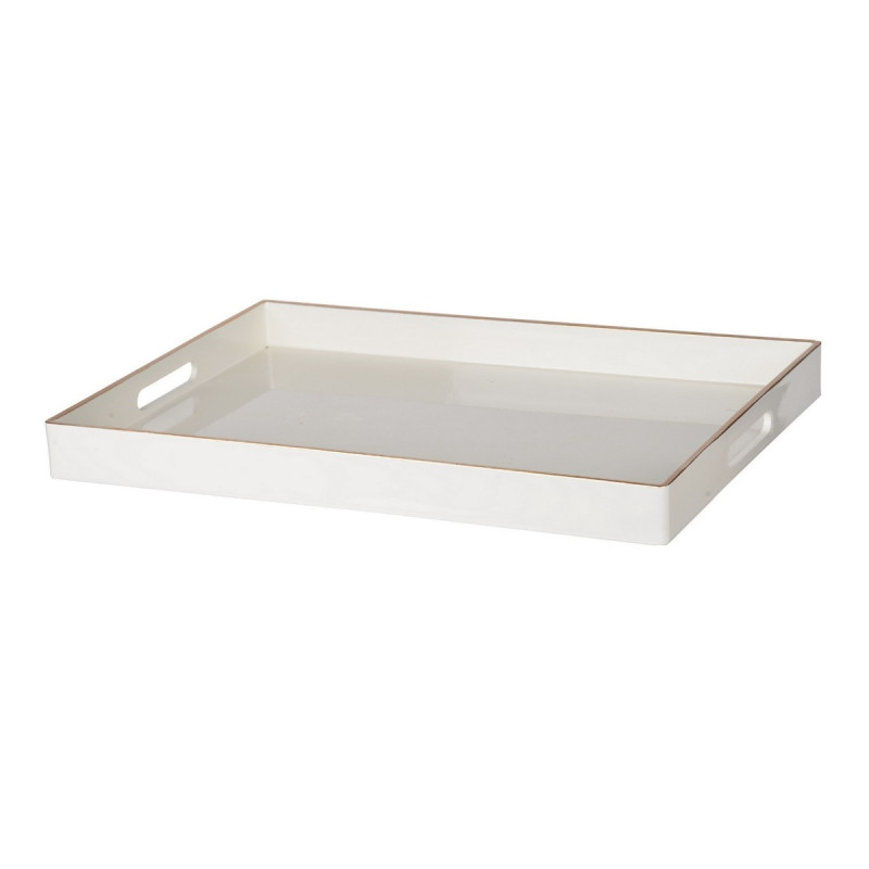 Artekko Artekko Tray Λευκός Πλαστικός Δίσκος Σερβιρίσματος (48x35.5x4)cm 42543