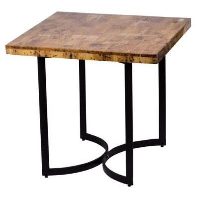 Artekko Artekko Zroax Ξύλινο Βοηθητικό Τραπεζάκι (80x80x75)cm 43169