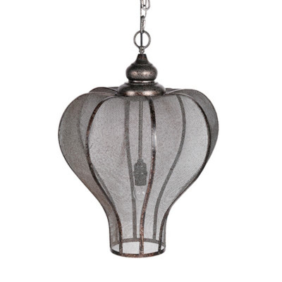 Artekko Artekko Nicollet Μεταλλικό Ασημί Κρεμαστό Φωτιστικό Οροφής (42x61) E27 43288