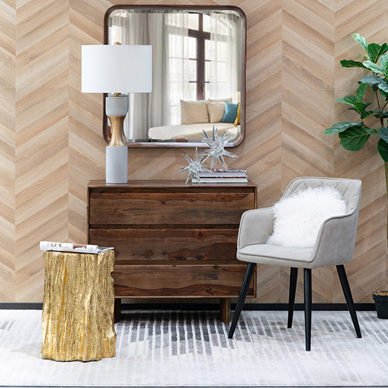 Artekko Artekko Tree Χρυσό Βοηθητικό Τραπέζι Σκαμπό από Μαγνήσιο (34.3x33x50.8)cm 43311