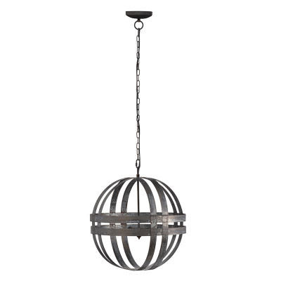 Artekko Artekko Vrauzto Μεταλλική Σφαίρα Κρεμαστό Φωτιστικό Οροφής (50x54) E27 43461-DS