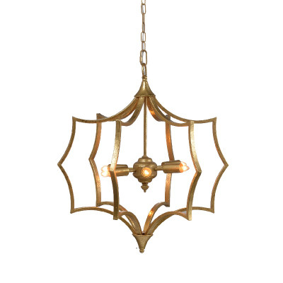 Artekko Artekko Malin Χρυσό Μεταλλικό Φωτιστικό Οροφής (55x48x60)cm 43474CE-DS