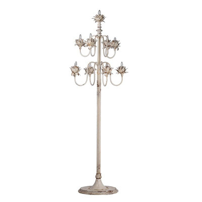 Artekko Artekko Weulsoy Λευκό Μεταλλικό Εννιάφωτο Φωτιστικό Δαπέδου (52x172) Ε14 44030