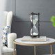 Artekko Artekko Hourglass Διακοσμητική Κλεψύδρα σε Μαύρη Μεταλλική Βάση με Λευκή Άμμο (15.8x15.8x33)cm 44360-WHIT