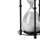 Artekko Artekko Hourglass Διακοσμητική Κλεψύδρα σε Μαύρη Μεταλλική Βάση με Λευκή Άμμο (15.8x15.8x33)cm 44360-WHIT