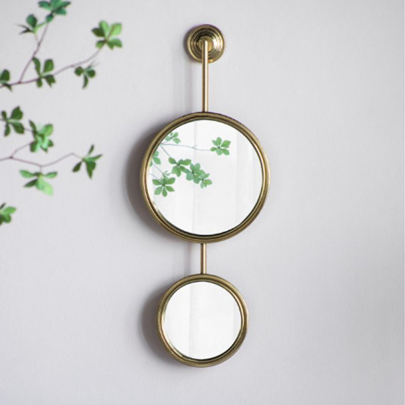 Artekko Artekko Mirror Χρυσός Μεταλλικός Καθρέπτης Τοίχου (28x5.5x72.5)cm 44573