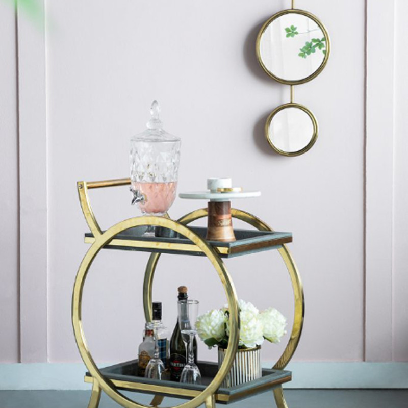 Artekko Artekko Mirror Χρυσός Μεταλλικός Καθρέπτης Τοίχου (28x5.5x72.5)cm 44573