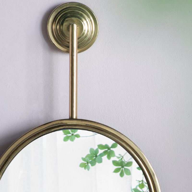 Artekko Artekko Mirror Χρυσός Μεταλλικός Καθρέπτης Τοίχου (28x5.5x72.5)cm 44573