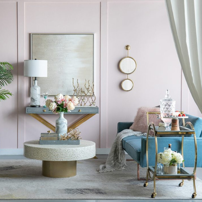 Artekko Artekko Mirror Χρυσός Μεταλλικός Καθρέπτης Τοίχου (28x5.5x72.5)cm 44573