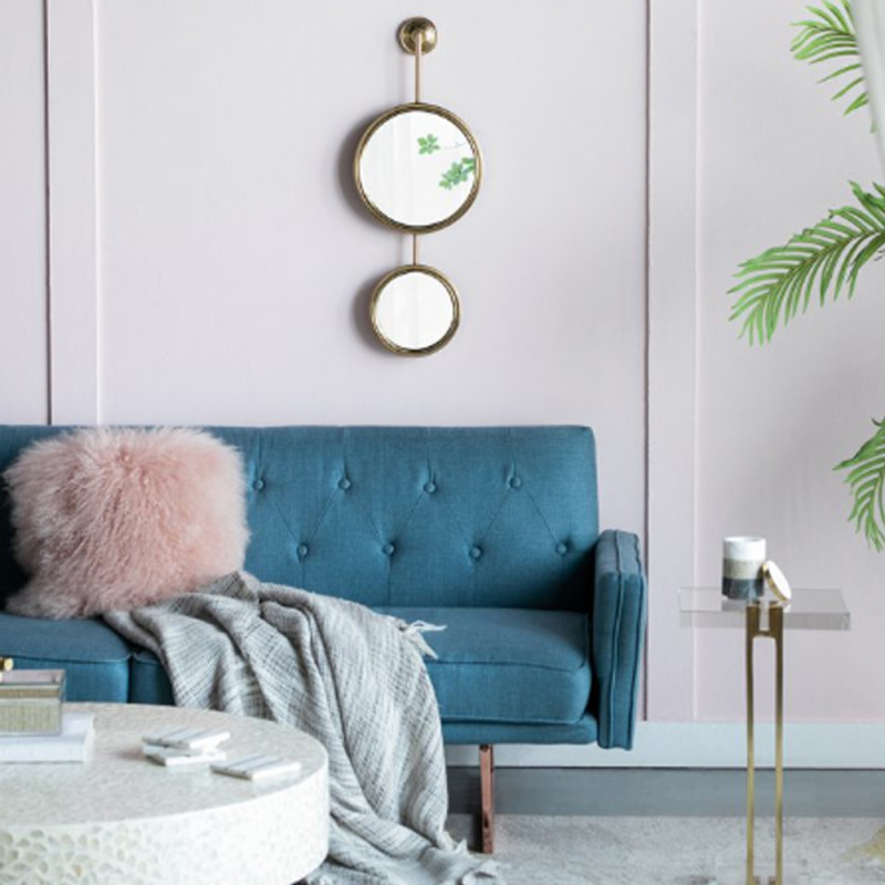 Artekko Artekko Mirror Χρυσός Μεταλλικός Καθρέπτης Τοίχου (28x5.5x72.5)cm 44573