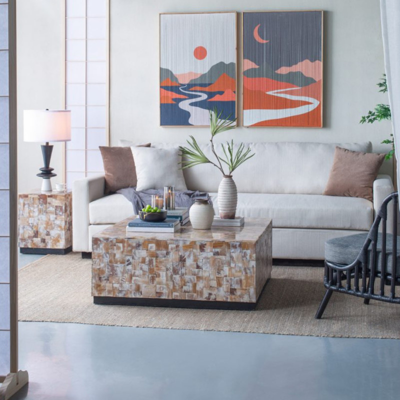 Artekko Artekko Antique Λευκό Κεραμικό Βάζο με Καφέ Λεπτομέρειες (12.7x12.7x28.4)cm 460186