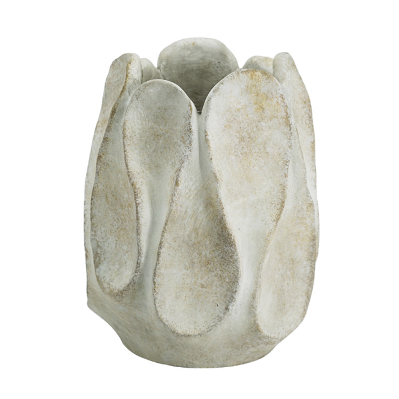 Artekko Artekko Cement Βάζο Κασπώ Τσιμεντένιο Μπεζ (20x20x25.5)cm 460261