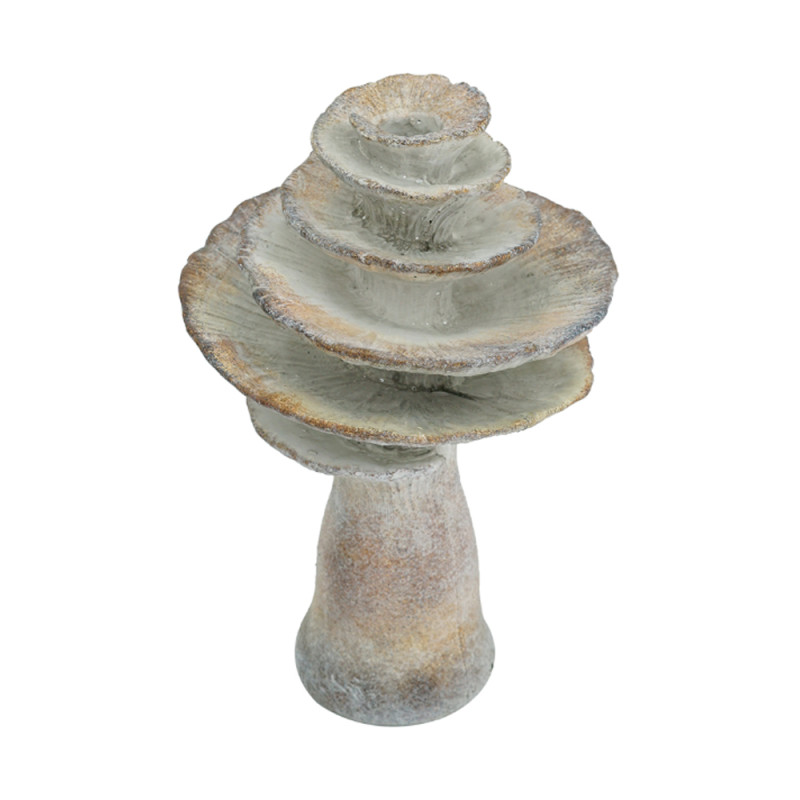 Artekko Artekko Cement Κηροπήγιο σε Σχήμα Μανιταριού Τσιμεντένιο Μπεζ (16.5x16x25.5)cm 460266