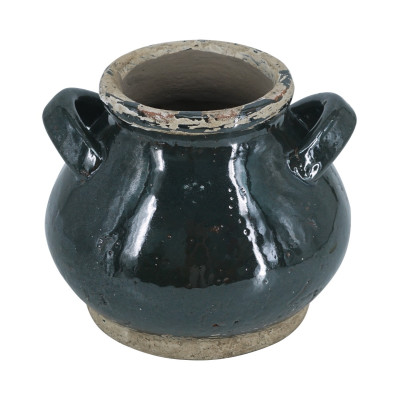 Artekko Artekko Antique Πράσινο Βάζο από Τερακότα (20x20x17)cm 460267