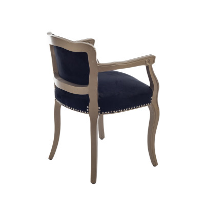 Artekko Artekko Royal Πολυθρόνα με Βελούδο Χρυσό Μαύρο (56.6x52.1x75.7)cm 47995