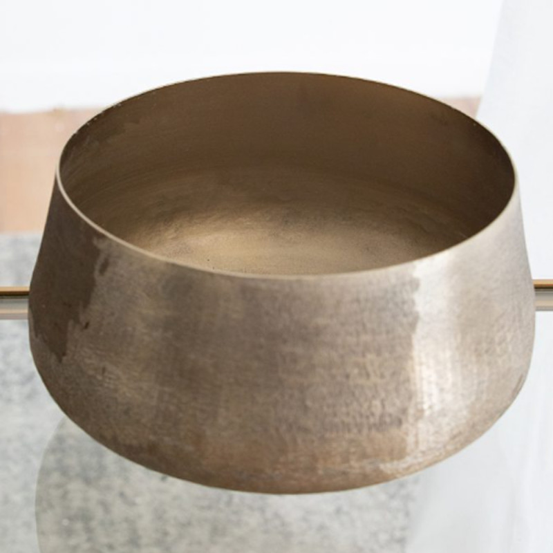 Artekko Artekko Trophy Χρυσά Μεταλλικά Διακοσμητικά Δοχεία Κασπώ (19.5x19.5x33)cm 2pcs 48640