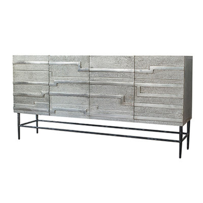 Artekko Artekko Sur Ασημί Μπουφές από Ορείχαλκο και Ξύλο (150x37x76) 48678