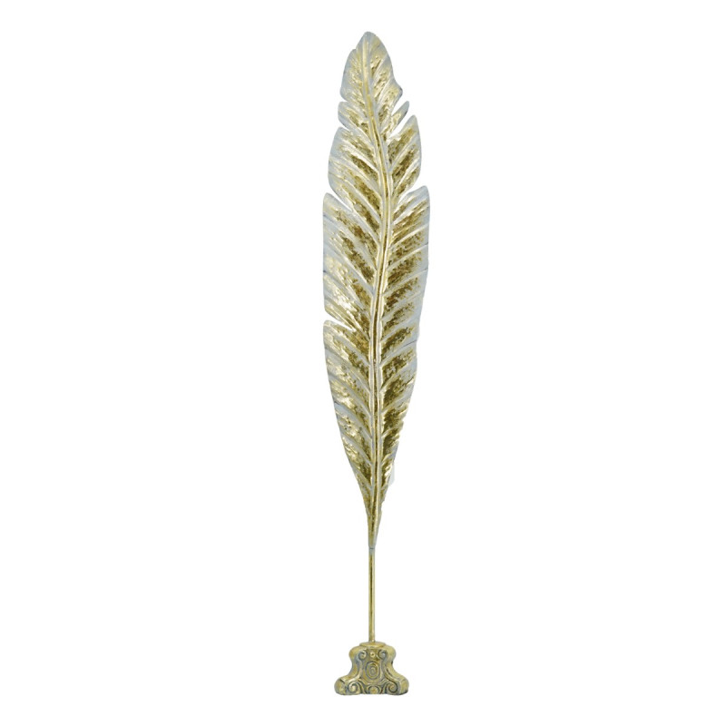 Artekko Artekko Leaf Χρυσό Μεταλλικό Επιτραπέζιο Διακοσμητικό Φύλλο (22.8x15.2x141)cm 49668